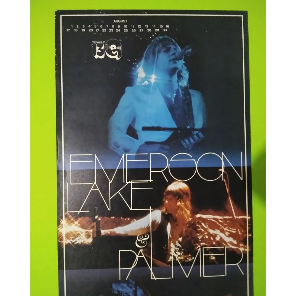EMERSON LAKE AND PALMER Vintage Art Rock Progressive Music Poster  Original ELP